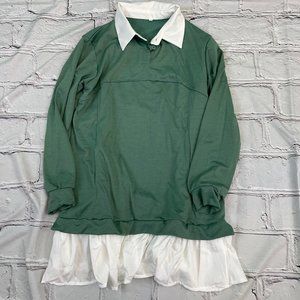Green Ruffle Tunic